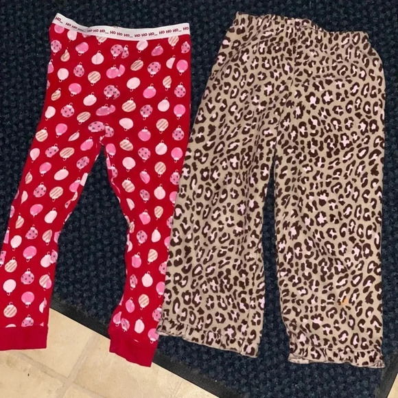 Lot Of Bottoms Pajamas Sweatpants Toddler Girl  Size 4t - Picture 1 of 5